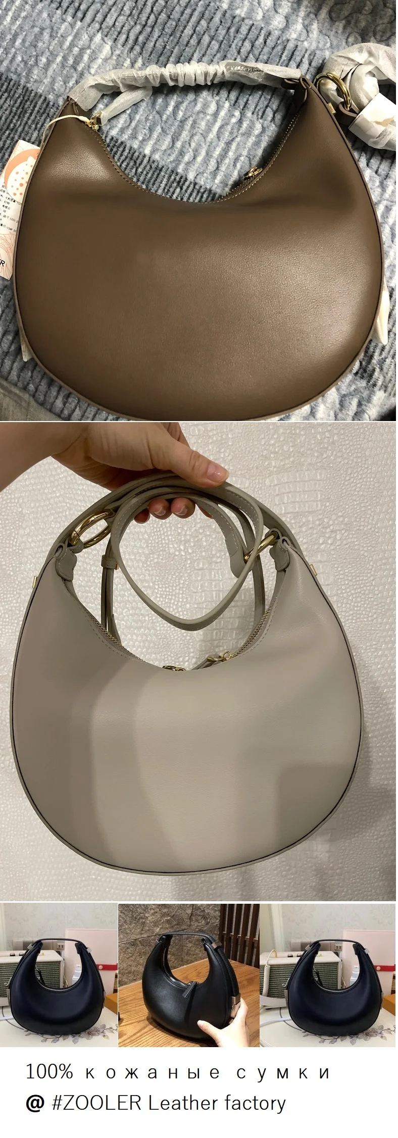 Limited -only few ZOOLER Original Bag Fashion luxury Genuine Leather Bags ladies Women Handbag First Cow Half Moon Purses#SC1005