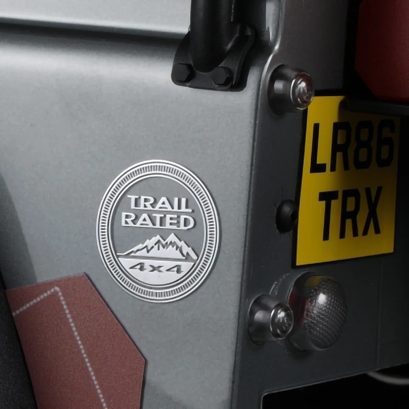 

XQRC 1/10RC trx4 sticker D90 rc4wd D110 90046 90047 metal stereo label kt4