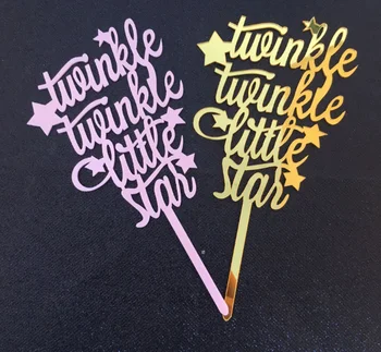 

"Twinkle Star" Acrylic Cake Decoration Christmas Cake Topper Wedding Birthday Romantic Love Decoration Party Supplies