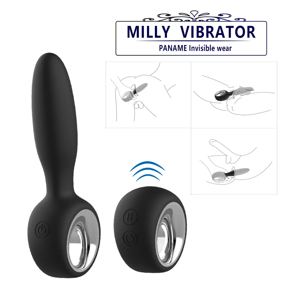 Wireless Anal Dildo Bullet Vibrator 12 Speed Prostate Massager Butt Plug Anus Pussy Masturbator Adult Sex Toys for Men Women Wireless Anal Dildo Bullet Vibrator 12 Speed Prostate Massager Butt Plug Anus Pussy Masturbator Adult Sex Toys for Men Women