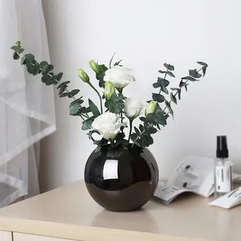 

1Pcs Stainless Steel Vase Home Decor Unbreakable Metal Flower Vase Living Room Home Decoration Golden Polished Flowerpot Crafts