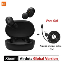 Xiaomi Redmi Airdots Global TWS Bluetooth 5,0 стерео беспроводные наушники с шумоподавлением с микрофоном, наушники с громкой связью, управление AI