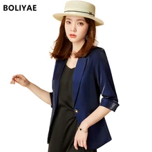 Aliexpress - Boliyae 2021 Spring And Summer High Quality Fashion Design Blazer Jacket V-Neck Women ‘s Tops For Office Lady Wear Suits