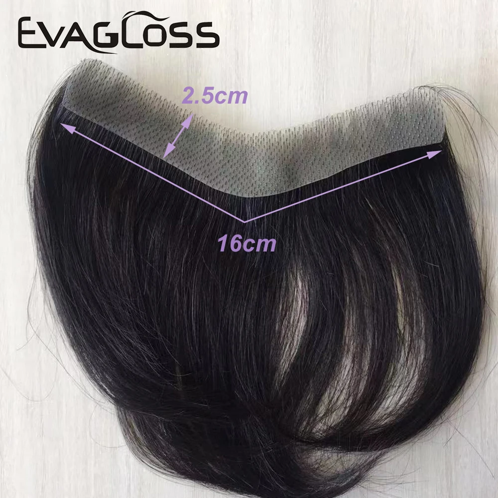 Uomini Toupee pelle sottile PU V Loop sistemi di sostituzione dei capelli anteriori 6 pollici parrucche per capelli umani Remy il colore naturale può essere sbiancato - immagine 3