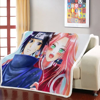 

Anime Cartoon For Adults Kids Sherpa Warm Bedspreads Thin Quilt Throw Blanket Plush Coral Flannel Blanket Bedding