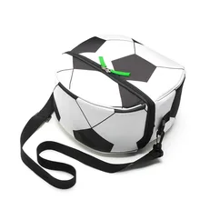 Футбольный Стиль, сумка для ланча для подростков, детей, мальчиков, для школы и пикника, еды, термоизолированные сумки, Ланч-бокс, сумка на плечо