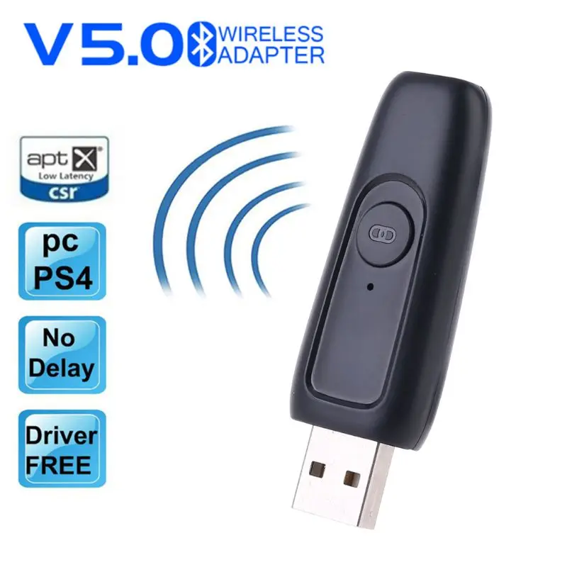 Bluetooth 5,0 передатчик USB адаптер 3,5 мм AUX Jack беспроводной ключ пусковой установки