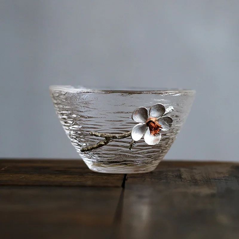 Маленькая жестяная чашка из молотого стекла, термостойкая стеклянная чашка