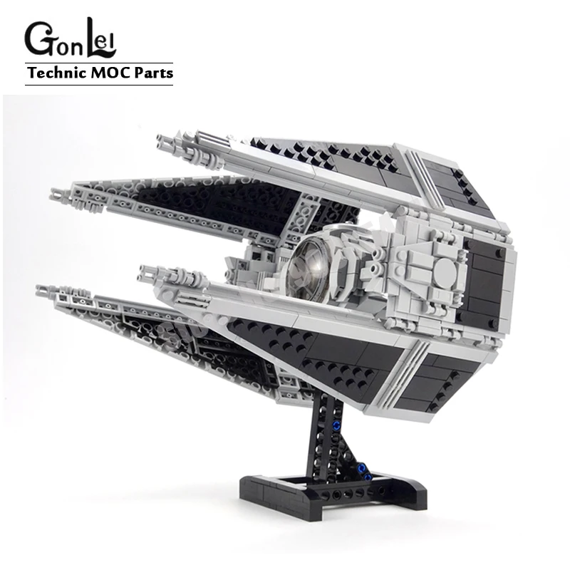Новая &quotЗвездные войны тысячелетия истребитель Tie перехватчик Walker Space Wars MOC-20850