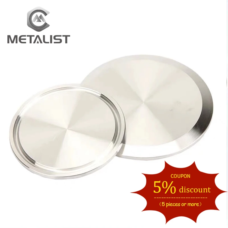 

METALIST high quality 19-38MM OD Sanitary End Cap Stainless Steel SS304 fits 1.5" Tri Clamp Ferrule Flange 50.5MM