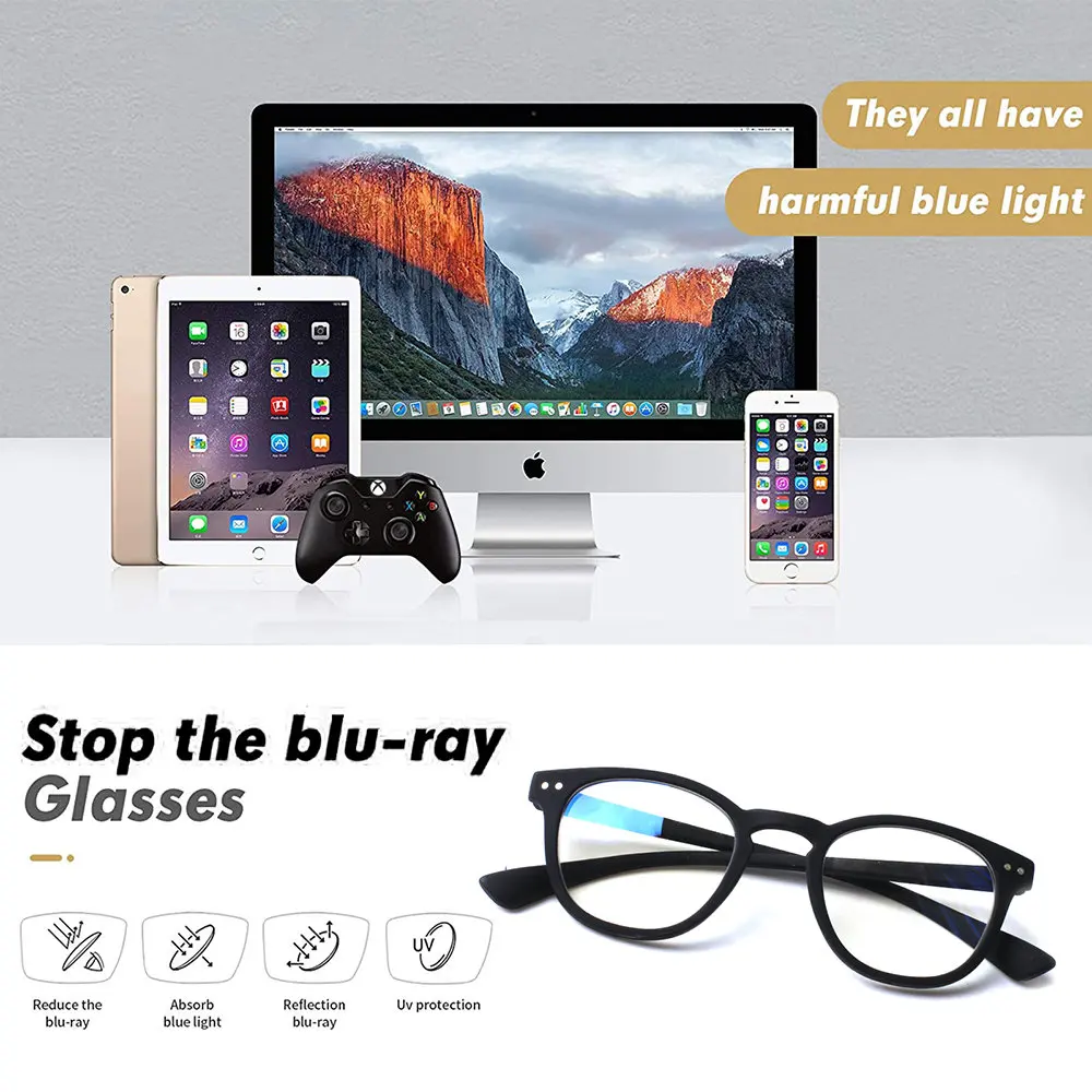 Turezing Reading Glasses Blue Light Blocking Women Men Fashion Square Computer Readers Anti Glare UV Ray Filter Eyeglasses 4