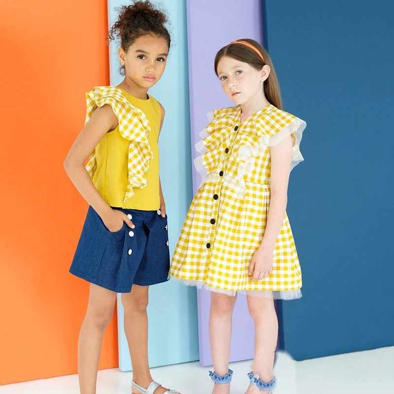 mustard yellow dress for baby girl