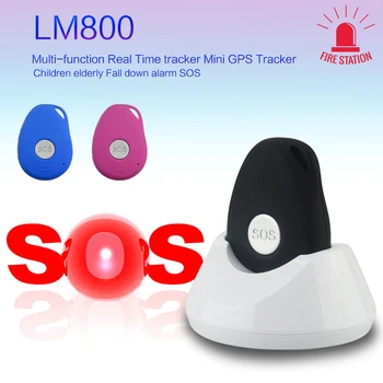 

Waterproof IPX5 GPS Tracker LM800 GSM GPRS Personal Locator for Kids children elderly Fall down alarm Real time tracking Device