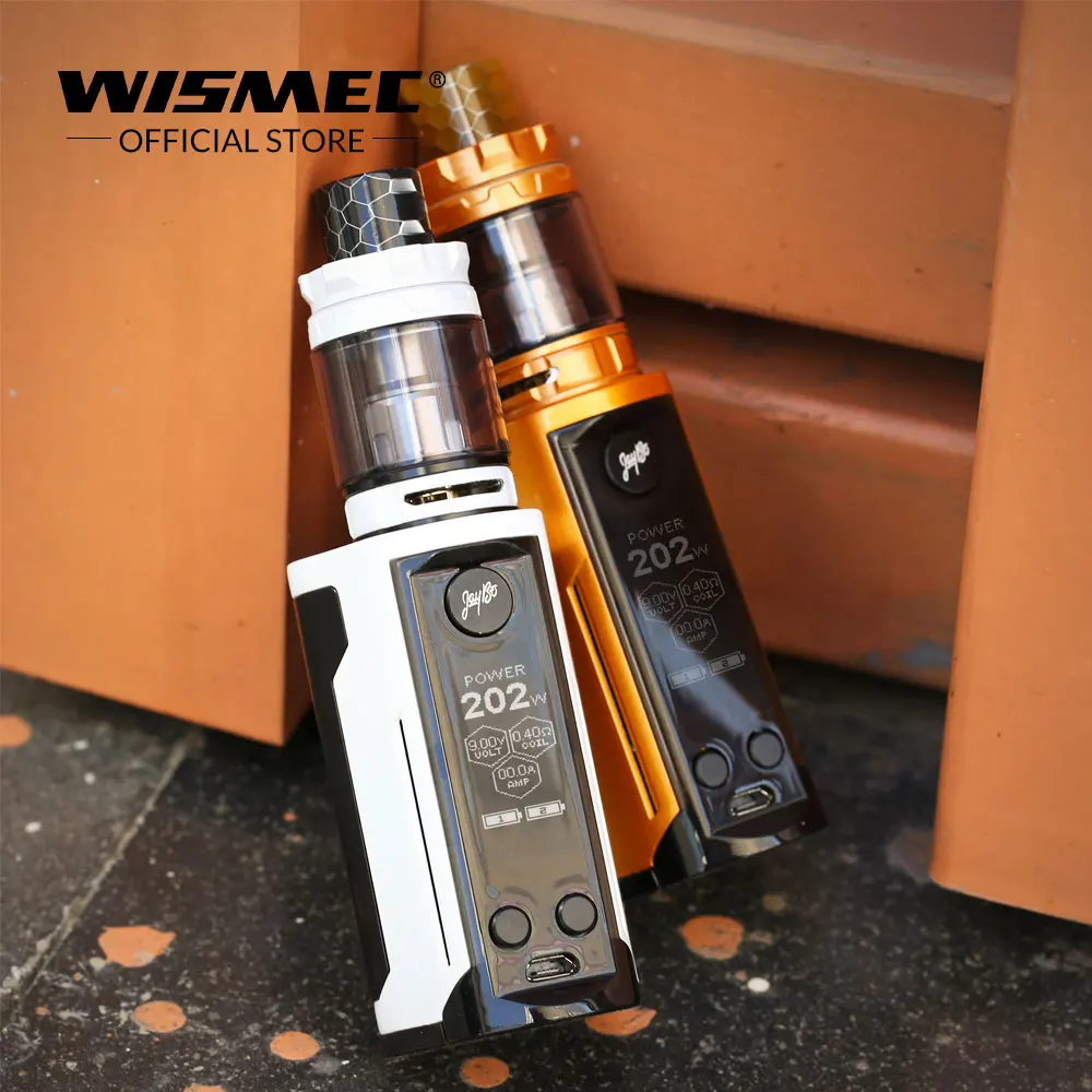 Goedkoop Originele Wismec Reuleaux Rx GEN3 Dual Mod Doos 230W Met Gnome King Tank 5.8 Ml Elektronische Sigaret Vape Mod Kit