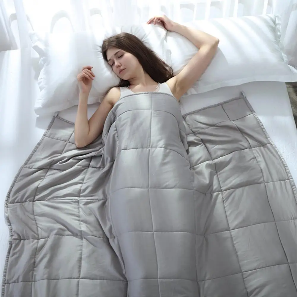 

Cotton Weighted Blanket Decompression Gravity Blankets Sleep Aid Pressure For Adult Weighted Quilt Pressure Comforters