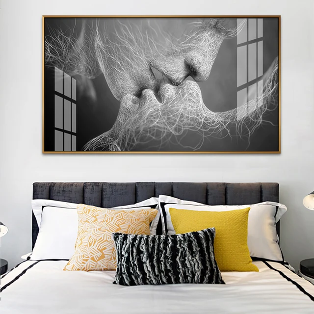 Romantic Love Poster Abstract Canvas
