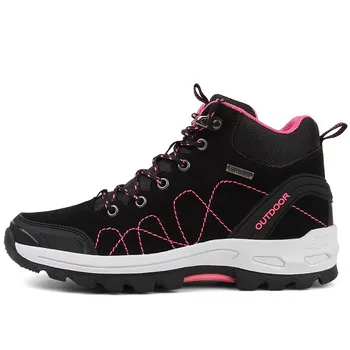 

Unisex Outdoor Hiking Shoes for Men Women Autumn Winter Mountain Climbing Boots Rubber Sole Trekking Sneakers Hiking Boots 2019