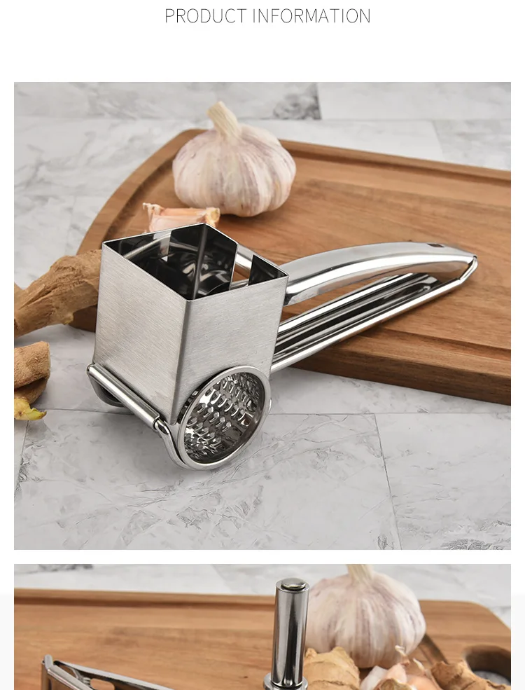 Stainless steel chipper shakes rotating chipper Creative cheese planer multi-functional hand shaker