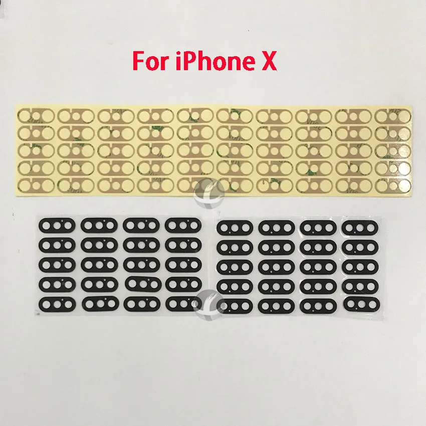 10 шт./лот, сапфировый объектив для iPhone 6 6S 6P 6SP 7 7P 8 8P Plus X XS Max XSM XR 11 Pro Max, заднее стекло с клеем