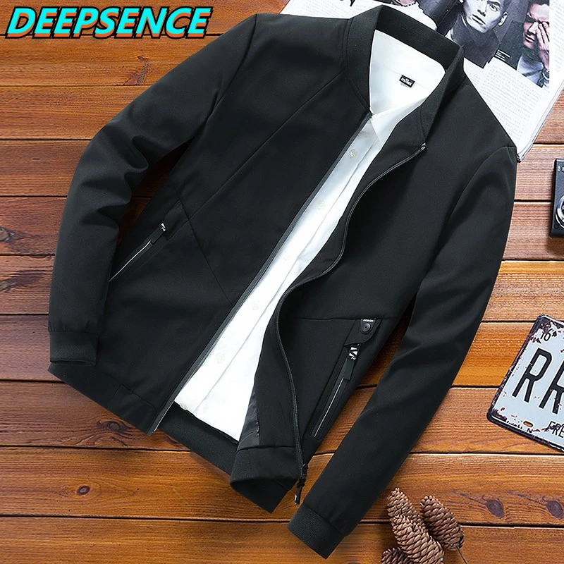 Men Spring Autumn Casual Jacket Coat English Stand Neck Men Simple Business Windproof Comfort All Match Jacket Men Size 8XL shirt jacket