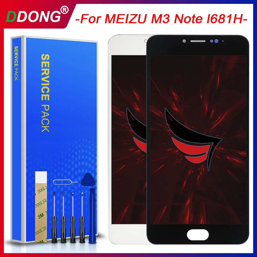 ЖК-дисплей и рамка для MEIZU M3 Note l681h M681H экран с дигитайзером в сборе качество AAA |