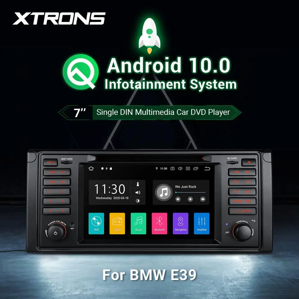 XTRONS 7" Android 10.0 Car DVD Player for BMW E39 M5 1999 2000 2001
