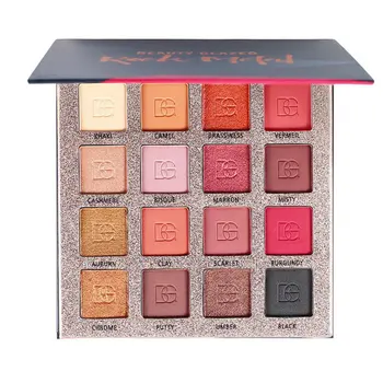 

Ins Charm Double Matte Pearlescent 16 Color Eyeshadow Palette Matte Eye Shadow Palette Beauty Makeup Kit
