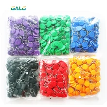 100 peças/saco 125khz keychains rfid proximidade id cartão token tags chave fobs para leitor de controle acesso
