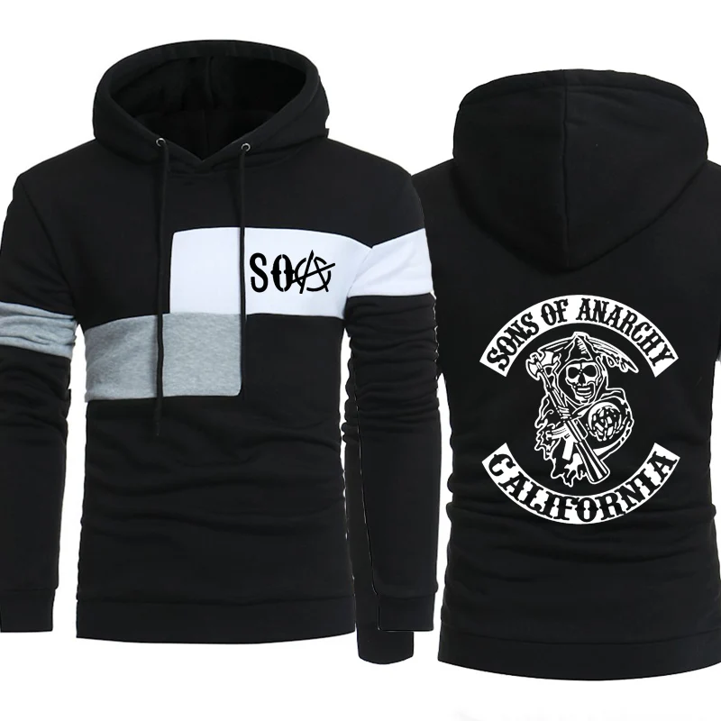 SOA Sons of anarchi/детская модная спортивная одежда с принтом черепа для мужчин