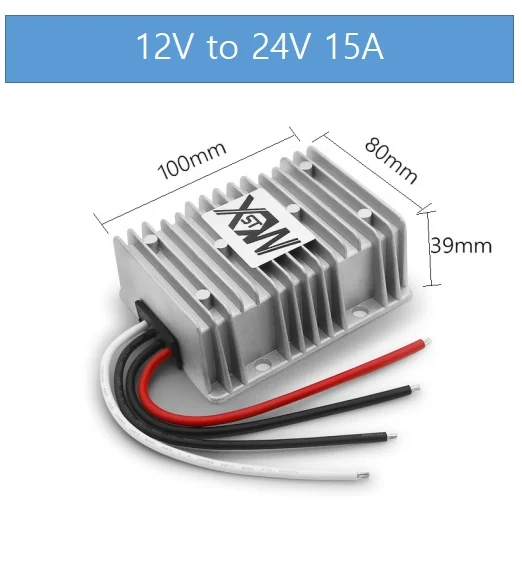 12V to 24V 15A 360W DC DC Step Up Converter Voltage Regulator – Daygreen