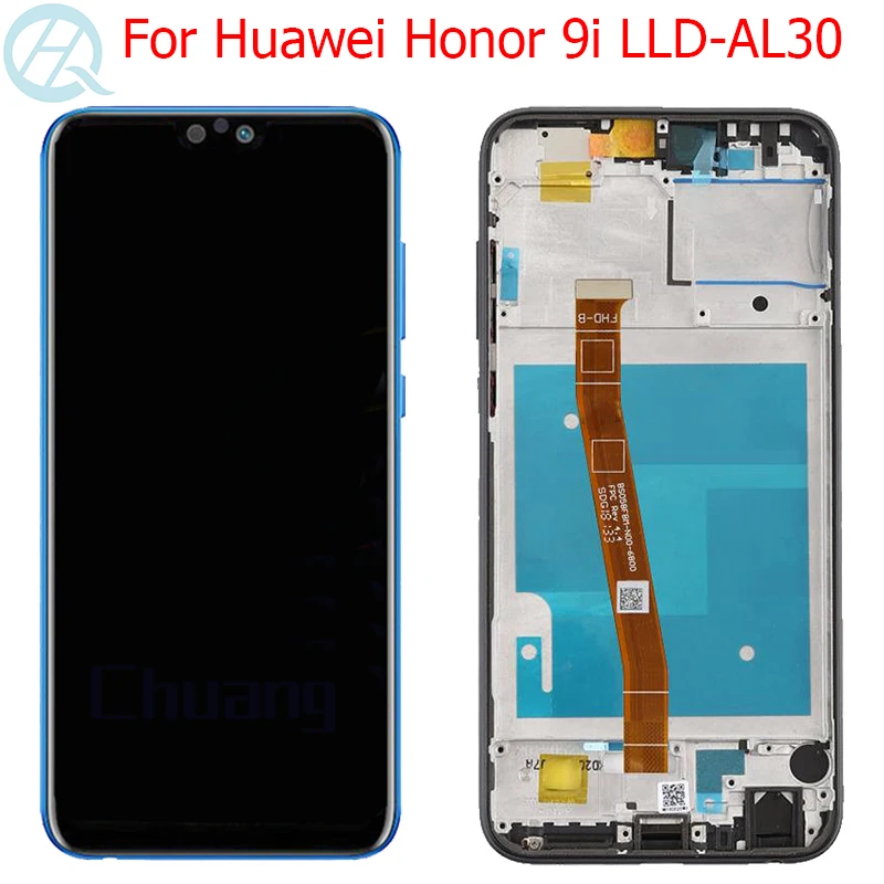 Оригинальный экран для Huawei Honor 9i ЖК дисплей с рамкой 5 84 дюйма сенсорный Внешние