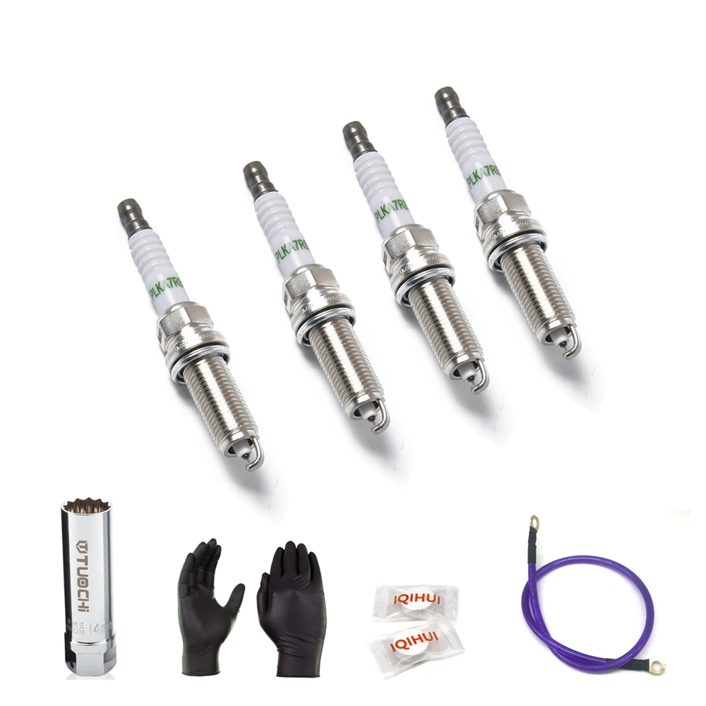 

4pcs Ignition Plug 90919-01253 For Toyota Corolla For Lexus For Prius Platinum With Installation Tools Spark Plug Accessories