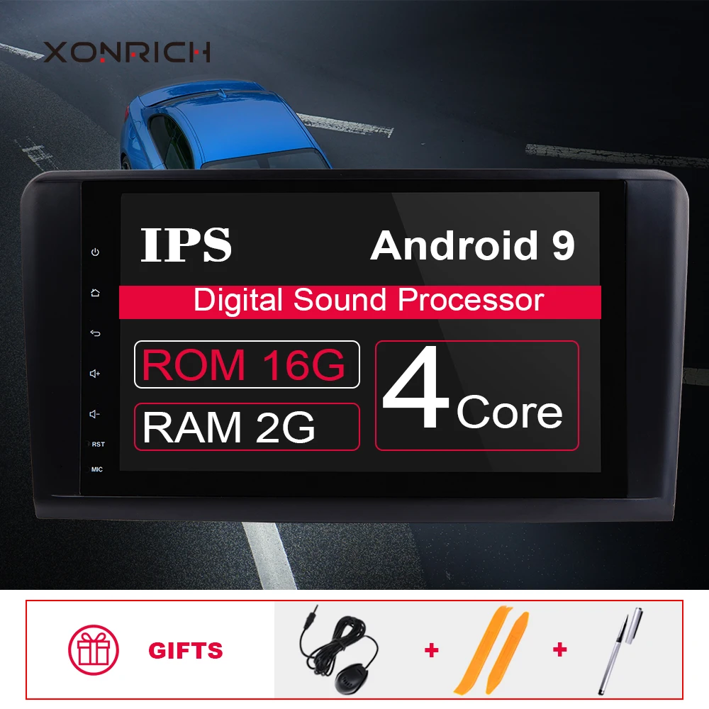 

2 Din Android 9 GPS Car Radio Multimedia Player For Mercedes Benz ML W164 ML350 ML500 X164 GL320 GL Navigation Head unit Stereo