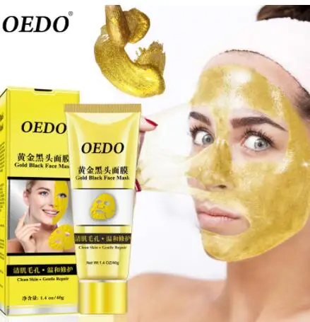 OEDO Золотая маска для удаления черных точек, сужающаяся поры, улучшающая огрубевшую кожу, маска для удаления черных точек, увлажняющий крем для лица
