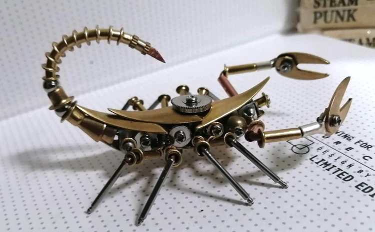 スチームパンク機械昆虫金属機械サソリフルメタル手作り工芸品の装飾品