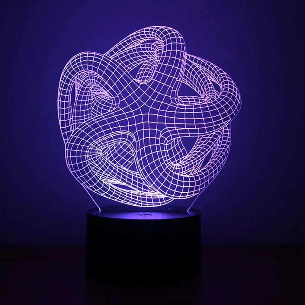 

7 Color 3D Night Light Star Night Light Eye Care LED Light Bedside Night Lamp Home Decoration Birthday Gift