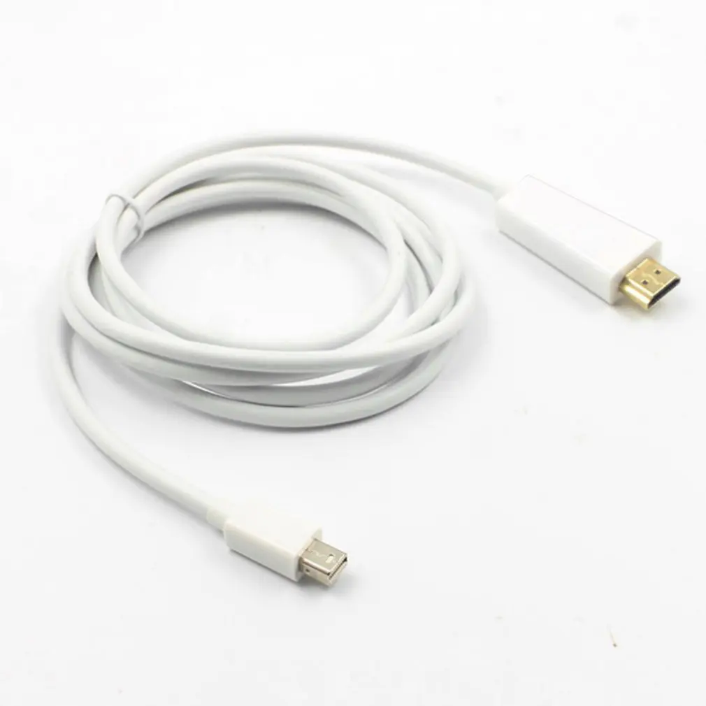 

Mini DisplayPort To HDMI Cable Adapter 1.8m Stable Transmission DP To HDMI Cable For Macbook Pro Air Projector Camera TV