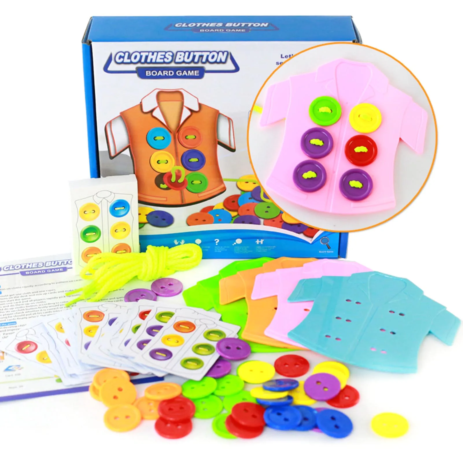 

Wear Buttons On Clothes, Improve Hand-eye Coordination, Observe Practical Skills And Intellectual Education