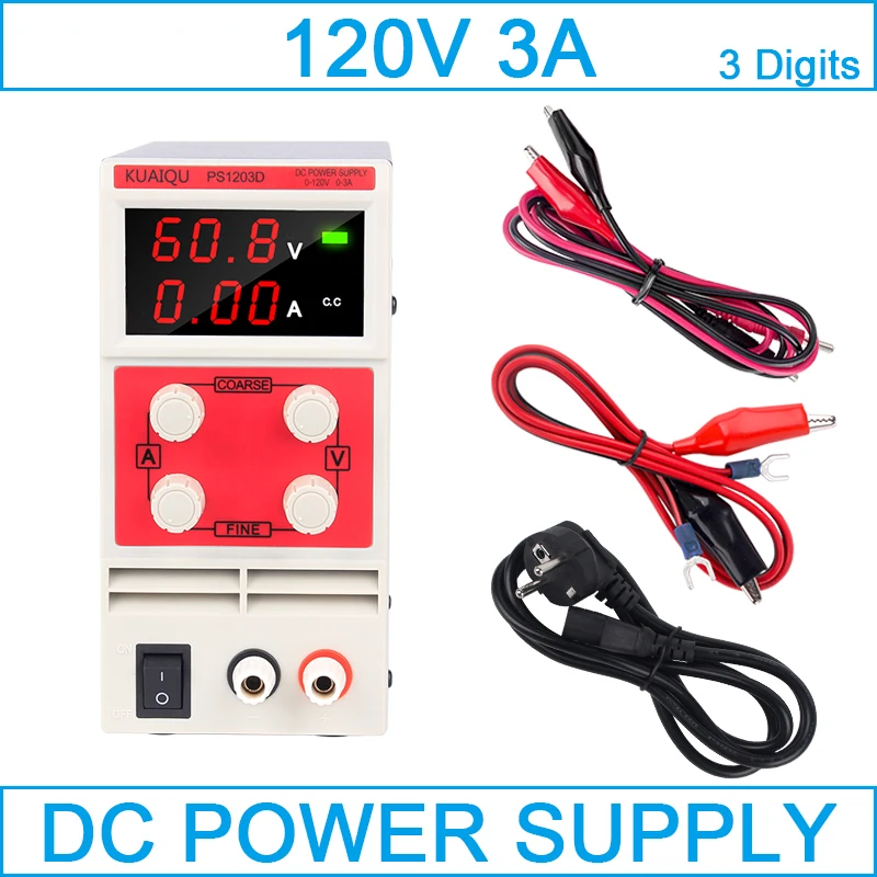 

Adjustable laboratory power supply Digital Display 120V 3A Voltage Regulator For Phone Repair lab power supply dc