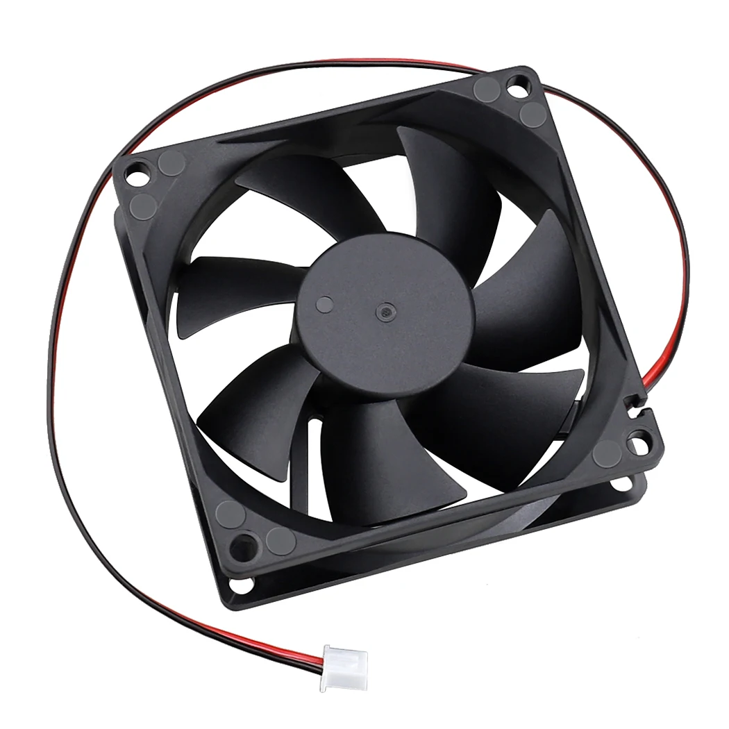 Gdstime-ventilador para Computador Caixa de Ventilador com Esfera Dupla Hidráulica para Processador pc 80x80x25 mm 5v 12v 24v 48v 80 mm 8025 Ventiladores e resfriadores - Imagem 5