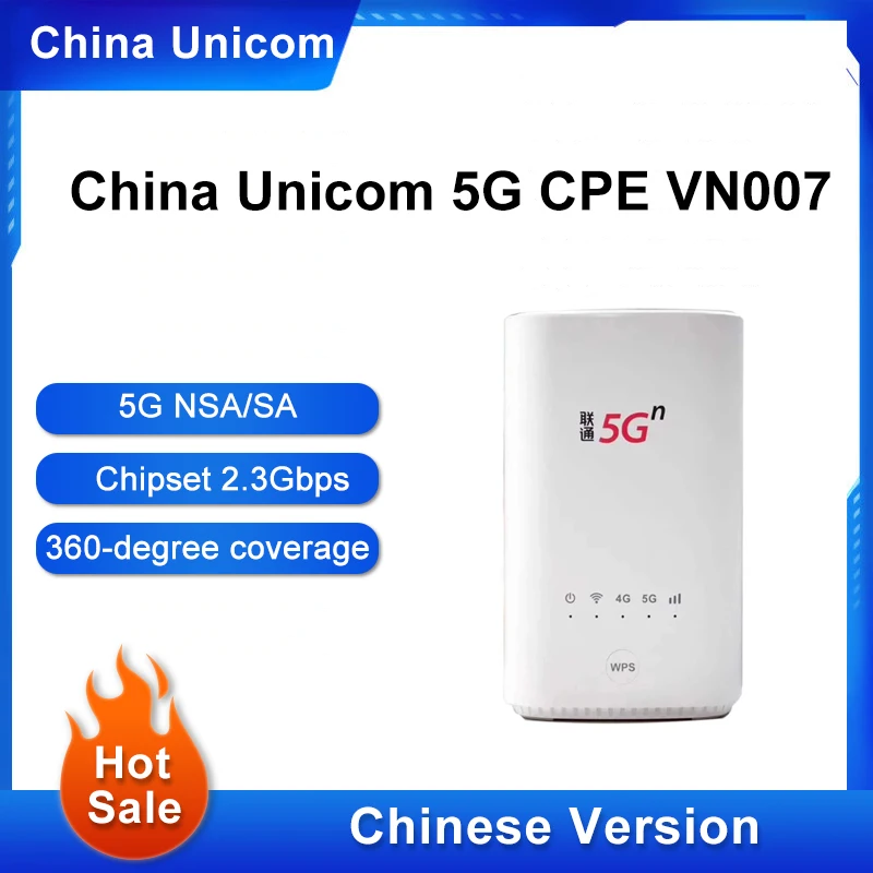 5G Product Original China Unicom CPE VN007 Wireless Wi-Fi Router Dual-mode NSA and SA Support 4G LTE-TDD FDD bands | Компьютеры и офис