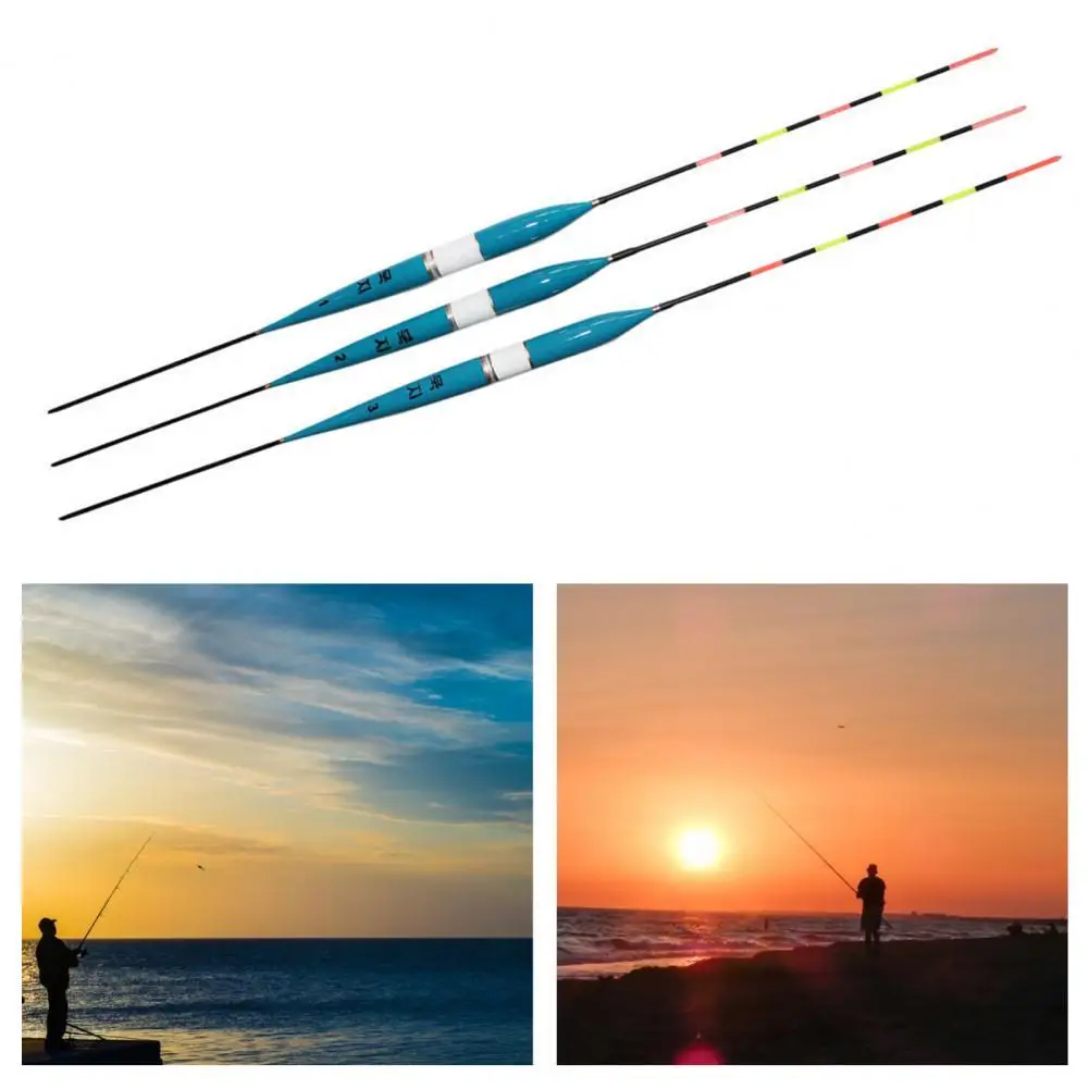 Practical Carp Fishing Bobbers Bright Light Balsa Wood Luminous Fish