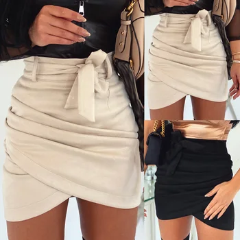 

2020 Fashion Women Sexy Pencil Skirt High Waist Summer Ladies Bodycon Bandage Mini Skirt Club Wear