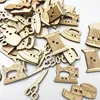 50Pcs Wooden Button Sewing Machine Shape Button For Clothes Decorative Scissor Buttons for Crafts Scrapbooking DIY WB790 1