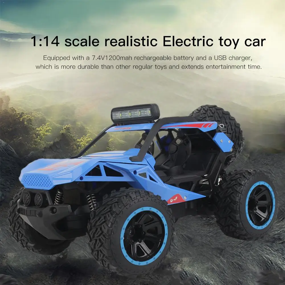 4WD Электрический Радиоуправляемый автомобиль Рок Гусеничный пульт дистанционного управления игрушечные машинки на радиоуправлении led 1/14 привод внедорожные Игрушки для мальчиков Детский подарок