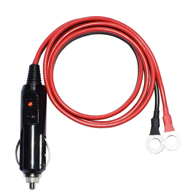 Heavy-Duty 14AWG 15A Male Plug Cigarette Lighter Adapter Power Supply Cord  with 3.28ft / 1.0