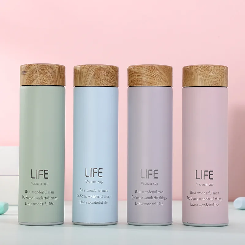 

Stainless Steel Auto Water Cups Portable Vacuum Flasks Cup Drinkware Outdoor 450ml Thermos Insulated Coffee Bottles