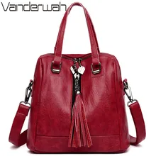 Кисточкой сумки через плечо для Для женщин из мягкой кожи роскошные Сумки дизайнерские маленькие женские сумки Классический Для женщин сумка мешок