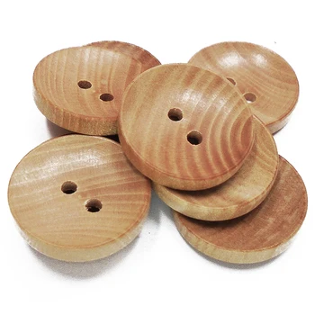 

1000PCs Natural Color Camellia Wood Grain Bowl Wooden Buttons 15mm-20mm Sewing Scrapbooking For Clothes Handmade 2 Holes Button