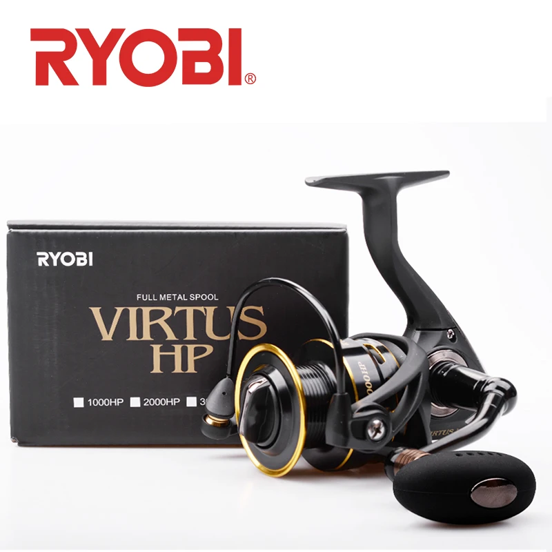 RYOBI VIRTUS HP Spinning Fishing Reels 2000/3000/4000/6000/8000 4+1 BB  5.0:1/5.1:1 Ratio Saltwater Reel Fishing Wheel 6.0-10.0KG